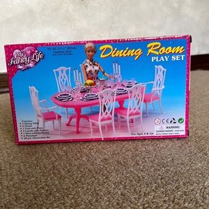 My Fancy Life Dining Room Play Set for Barbie - Table & Chairs Only